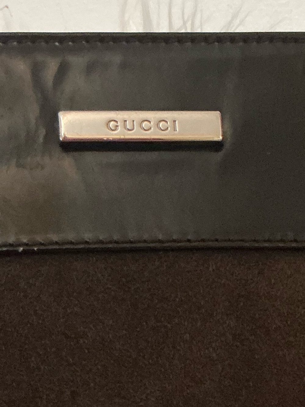 Gucci Rare Vintage Brown Suede & Patent Leather Shoulder Crossbody Bag - Picture 5 of 15